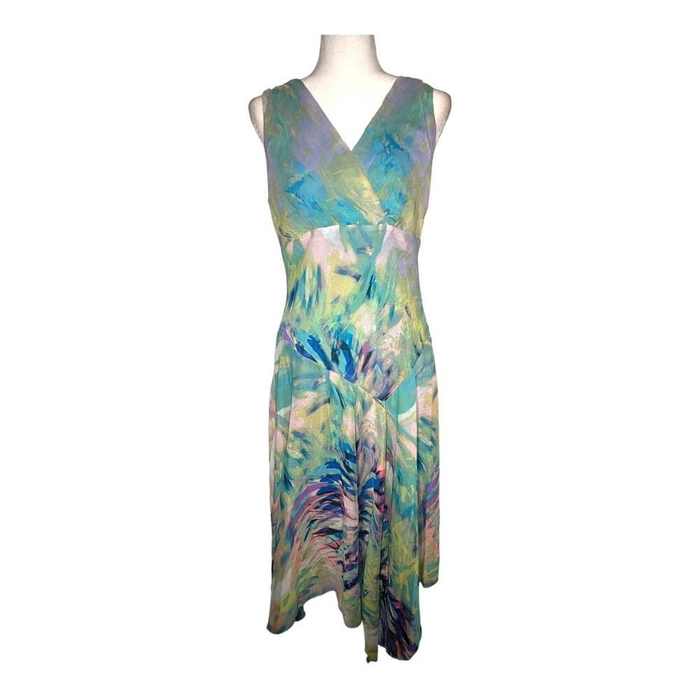 Vintage Watercolor Fairy Bias-Cut Dress 12 90’s